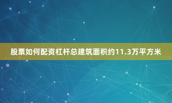 股票如何配资杠杆总建筑面积约11.3万平方米