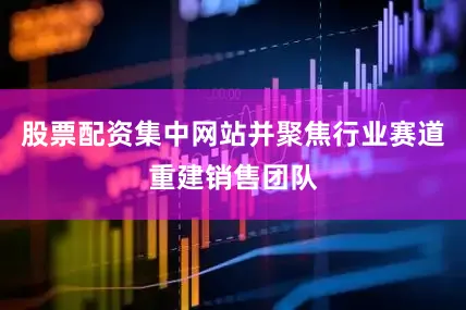 股票配资集中网站并聚焦行业赛道重建销售团队